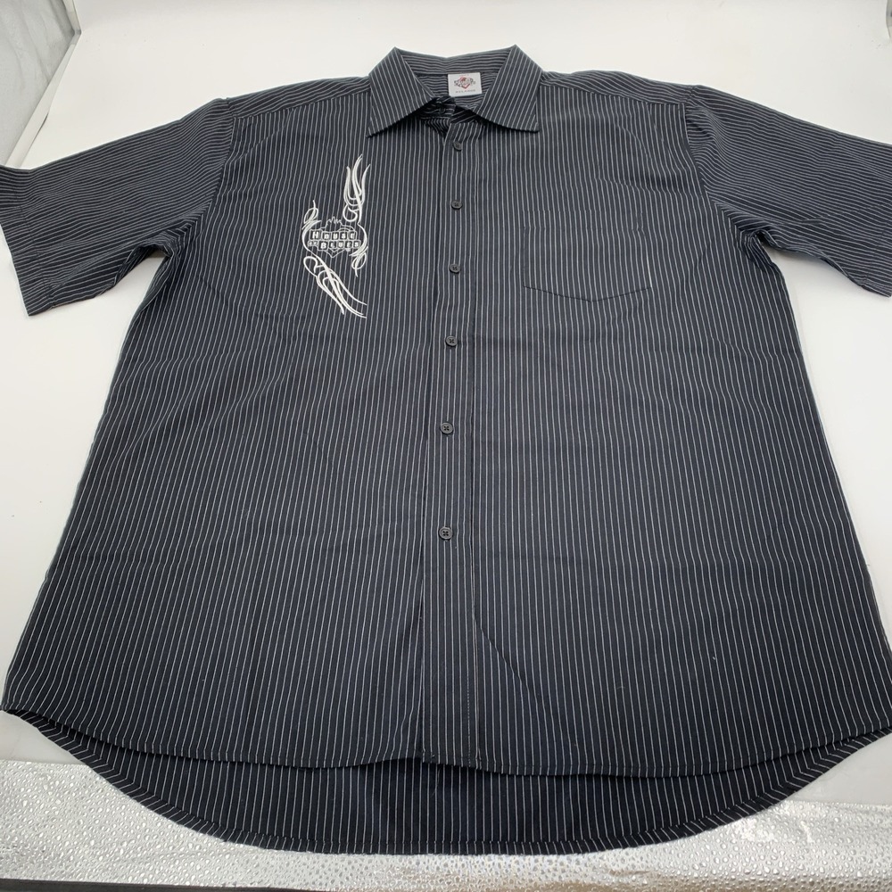 House of Blues Blues Brothers "Help Ever‎ Hurt Never 3X Black Stripe Embroidered